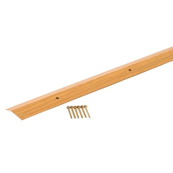 Tower Sealants M-D Building Products METAL DECOR 0.3 in. H X 1.38 in. W X 72 in. L Prefinished Oak Aluminum Carpet 40122 - main